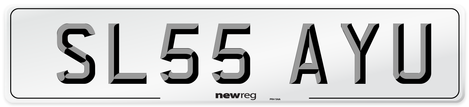 SL55 AYU Number Plate from New Reg